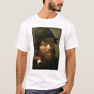 Camiseta Cabeça de um ancião, detalhe de retrato de um M
