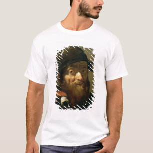 Camiseta Cabeça de um ancião, detalhe de retrato de um M