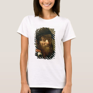Camiseta Cabeça de um ancião, detalhe de retrato de um M