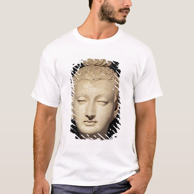 Camiseta Cabeça de um Buddha, estilo Greco-Budista (Frente)