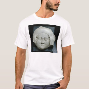 Camiseta Cabeça de uma efígie de uma mulher