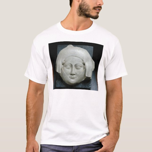 Camiseta Cabeça de uma efígie de uma mulher (Frente)