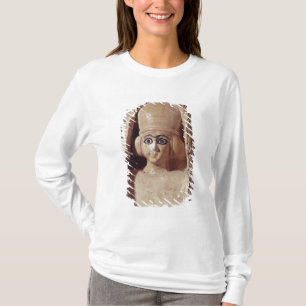 Camiseta Cabeça de uma estátua de Ishtar, vestindo a