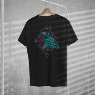 Camiseta Cabeça De Unicórnio Com Flores