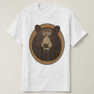Camiseta Cabeça de Urso Empalhado em Grafismo