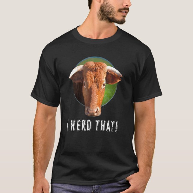 Camiseta Cabeça de Vaca Colada Para Fora Eu Topei com aquel (Frente)