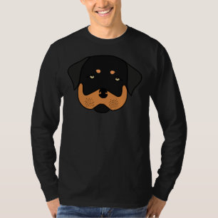 Camiseta Cabeça de Vestuário de Corte Rottweiler 5