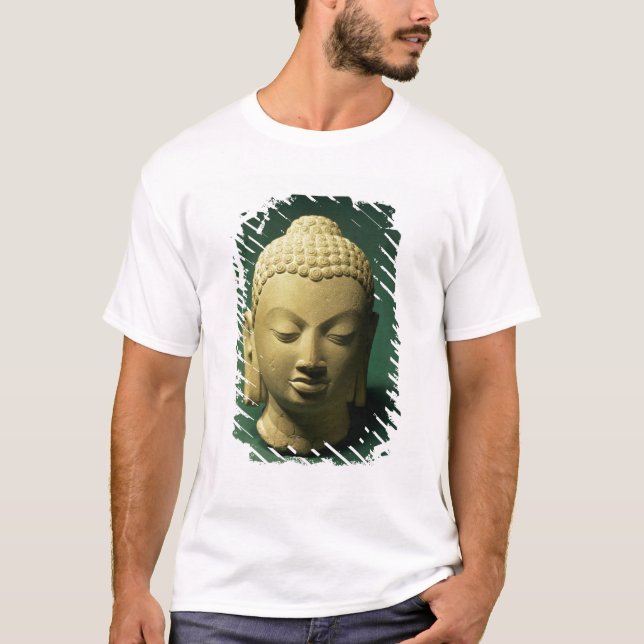 Camiseta Cabeça do Buddha, Sarnath (arenito) (Frente)