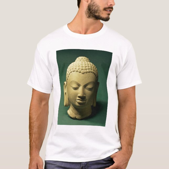 Camiseta Cabeça do Buddha, Sarnath (arenito) (Frente)