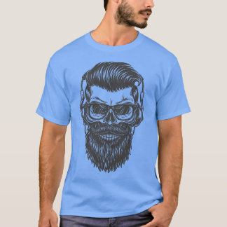 Camiseta cabeça do crânio de vintage