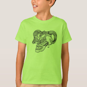 Camiseta Cabeça do diabo Design preto e branco