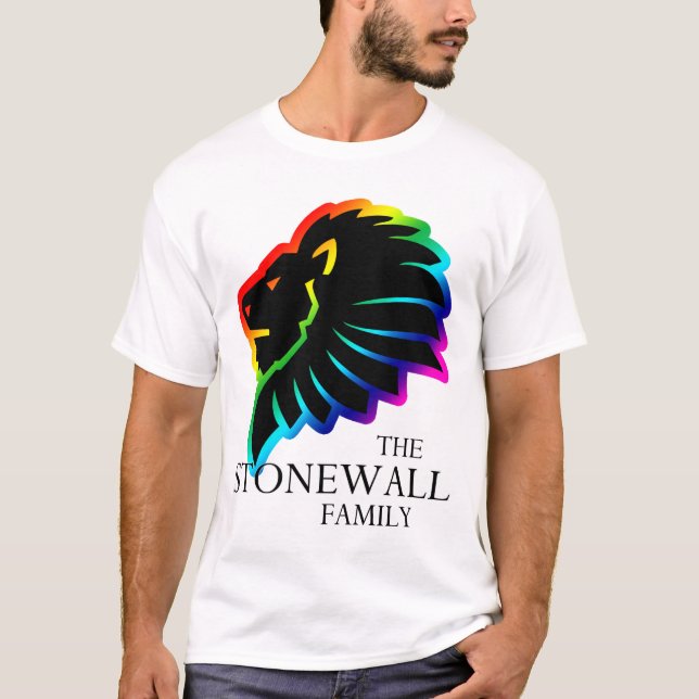 Camiseta Cabeça do leão com T do texto (Frente)