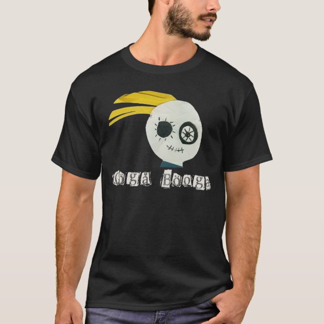 Camiseta cabeça do zombi do booga do ooga (Frente)