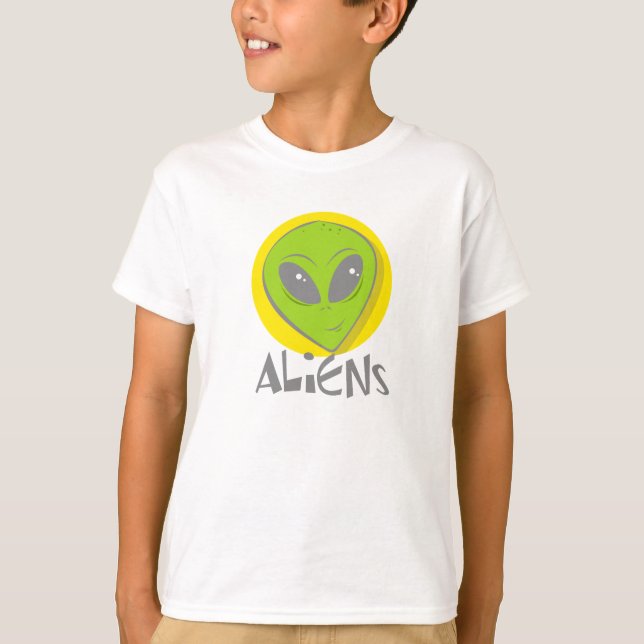 Camiseta Cabeça dos aliens (Frente)