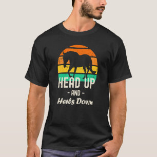 Camiseta Cabeça Erguida e Calcanhares Baixos Cavalo