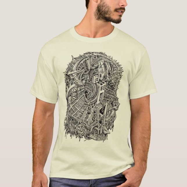 Camiseta Cabeça Estranha, por Brian Benson (Frente)
