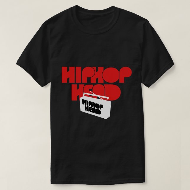Camiseta Cabeça Hipopótamo Boom Box (Frente do Design)
