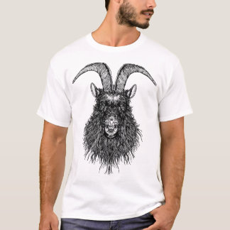 Camiseta Cabeça Horned das ovelhas negras da cabra
