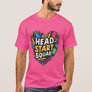Camiseta Cabeça Iniciar Esquadrão da Primeira Infância