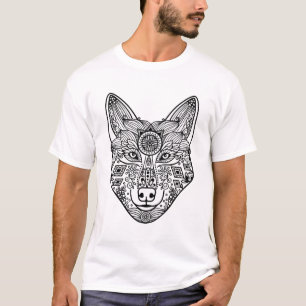 Camiseta Cabeça inspirada do lobo