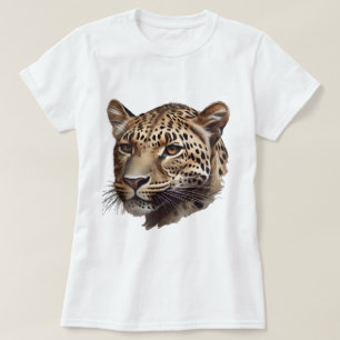 Camiseta Cabeça-Leopardo Africana