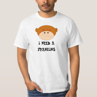 Camiseta CABEÇA limpa do logotipo, EU PRECISO uma PALMADA