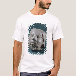 Camiseta Cabeça lustrada de um estrangeiro, Sarnath do
