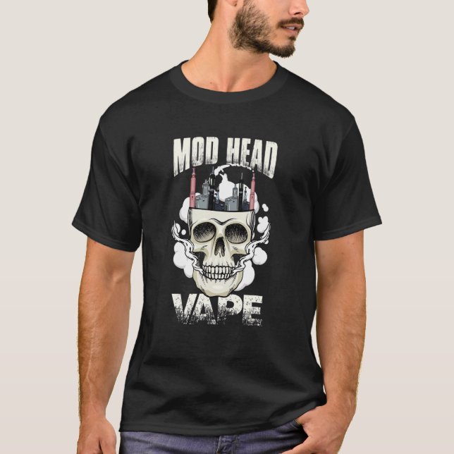 Camiseta Cabeça MOD Crânio Gótico (Frente)
