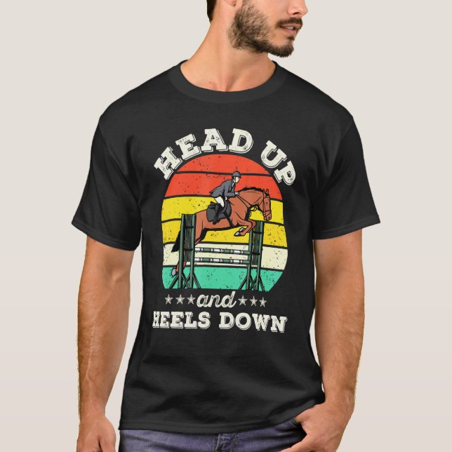 Camiseta Cabeça Para Cima E Sobe Para Baixo O Equestre (Frente)