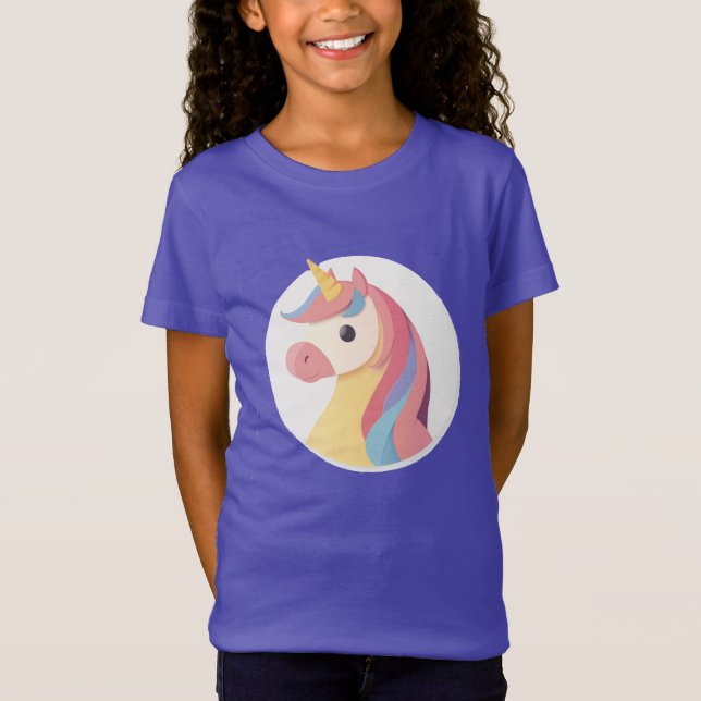 Camiseta Cabeça redonda Unicorn (Frente)