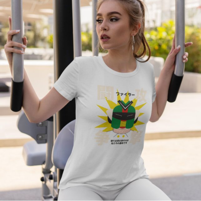 Camiseta Cabeça Robô Japonesa (Criador carregado)