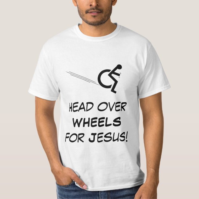 Camiseta Cabeça sobre as rodas (Frente)