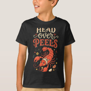 Camiseta Cabeça Sobre Casca de Lagosta Piada Humor Engraçad