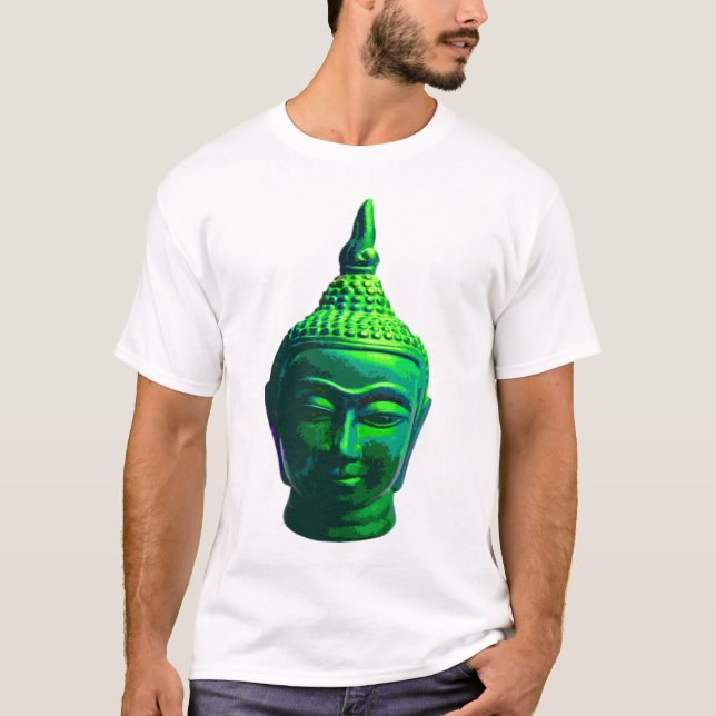 Camiseta cabeça tailandesa de buddha (Frente)