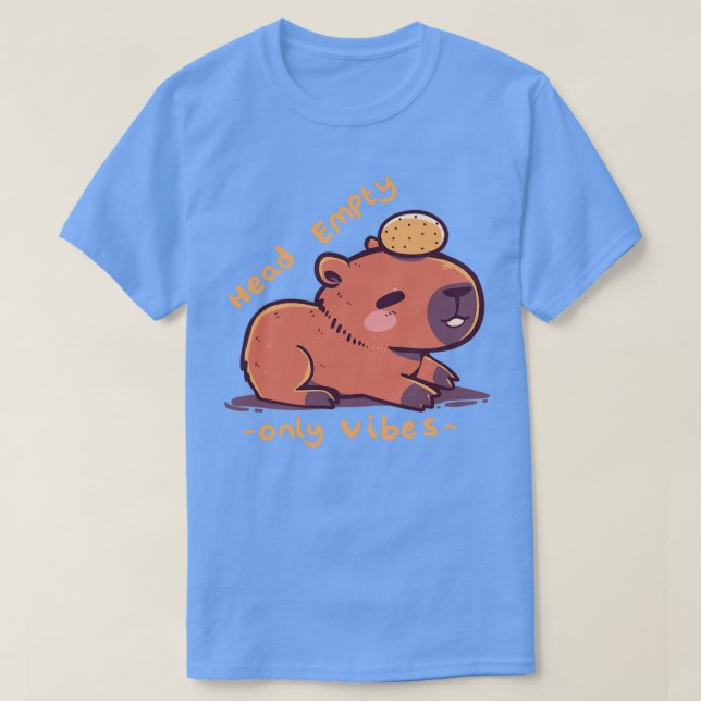 Camiseta Cabeça Vazia Capybara (Frente do Design)