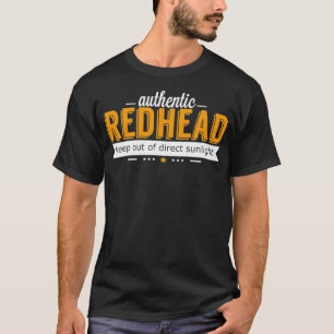 Camiseta Cabeça Vermelha Autêntica Manter Fora Direta Da