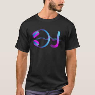 Camiseta Cabeçalho DJ Turntable Reproduzindo Música Gravada