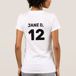 Camiseta Cabeçalho personalizado da equipe de modelo (desig