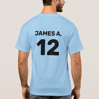 Camiseta Cabeçalho personalizado da equipe de modelo (desig