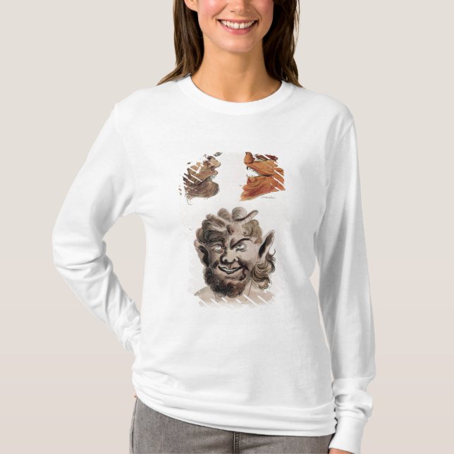 Camiseta Cabeças de demónios maus (Frente)