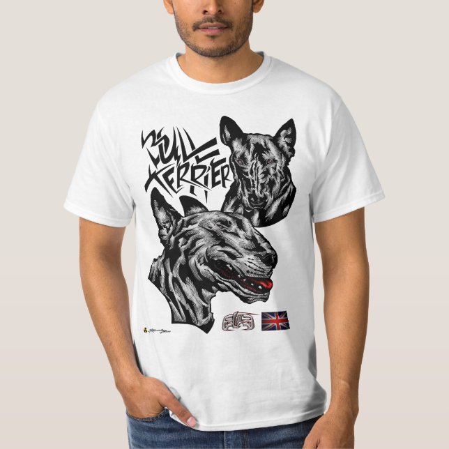 Camiseta Cabeças de Pensamento ElitE Bull Terrier (Frente)
