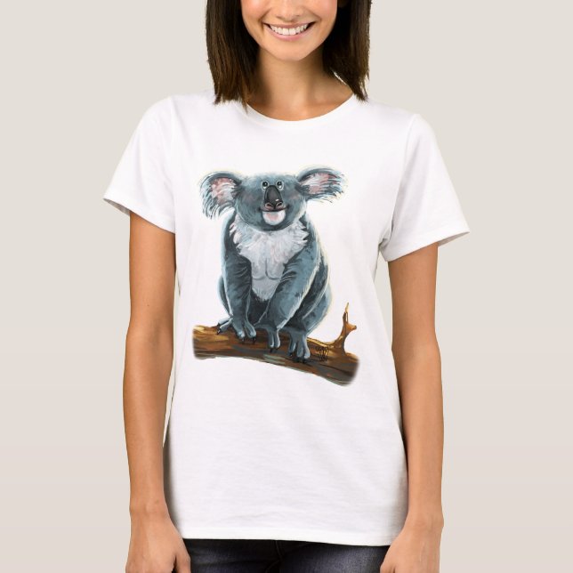 Camiseta Cabeças e Caudas T-Shirts do Urso Koala (Frente)