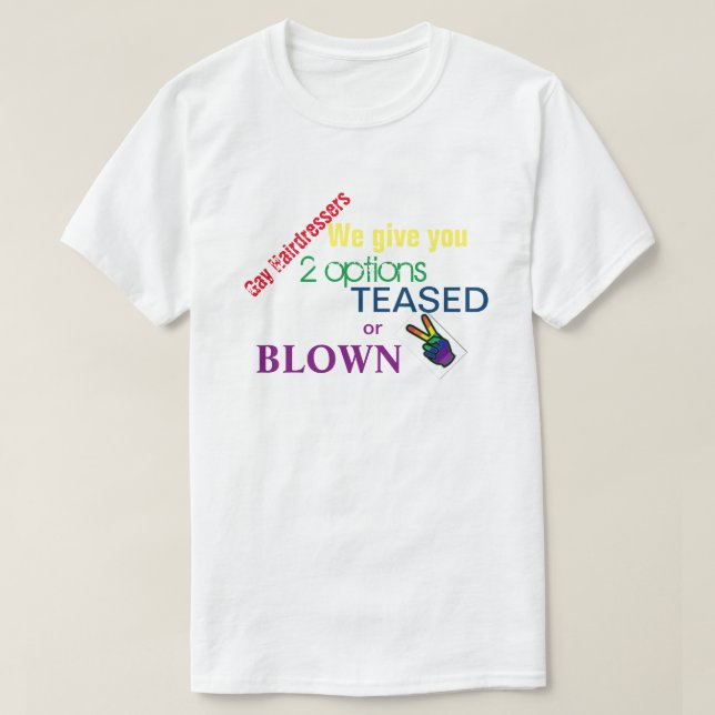Camiseta Cabeleireiro do orgulho gay (Frente do Design)