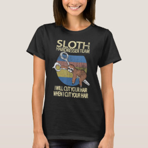 Camiseta Cabeleireiro Ideia Fofa Estilista de Cabelo Pregui