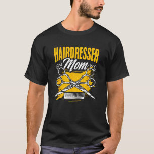 Camiseta Cabeleireiro Mãe Salão de Cabelo Barbeiro Cabeleir
