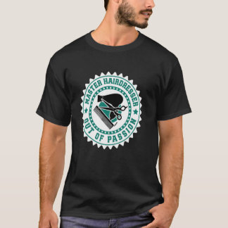Camiseta CABELEIREIRO MESTRE POR PAIXÃO Piadas do Mestre