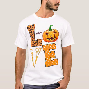 Camiseta Cabeleireiro que Ama o Halloween