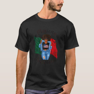 Camiseta Cabelo Afro Americano Mexicano Feminino Negro Mulh