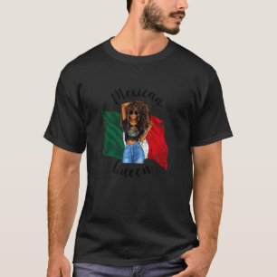 Camiseta Cabelo Afro Feminino Rainha Mexicana México Mulher