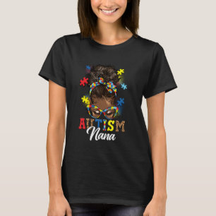 Camiseta Cabelo Black Afro Mulheres Autismo Nana Autismo Co